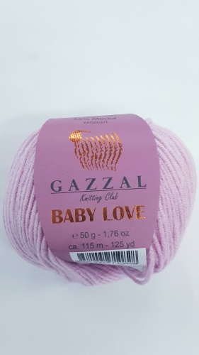 Моток GAZZAL Baby Love 1617 розовый 115 м 50 г