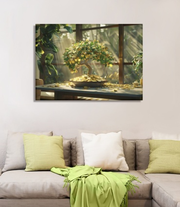 Картина Денежное дерево 70x50 см
