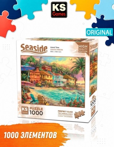 Ks Games Пазл Островное время, 1000 деталей классический 1000 деталей