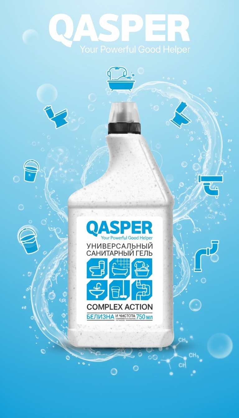 Гель Qasper Complex action 0.75 л 0.75 кг