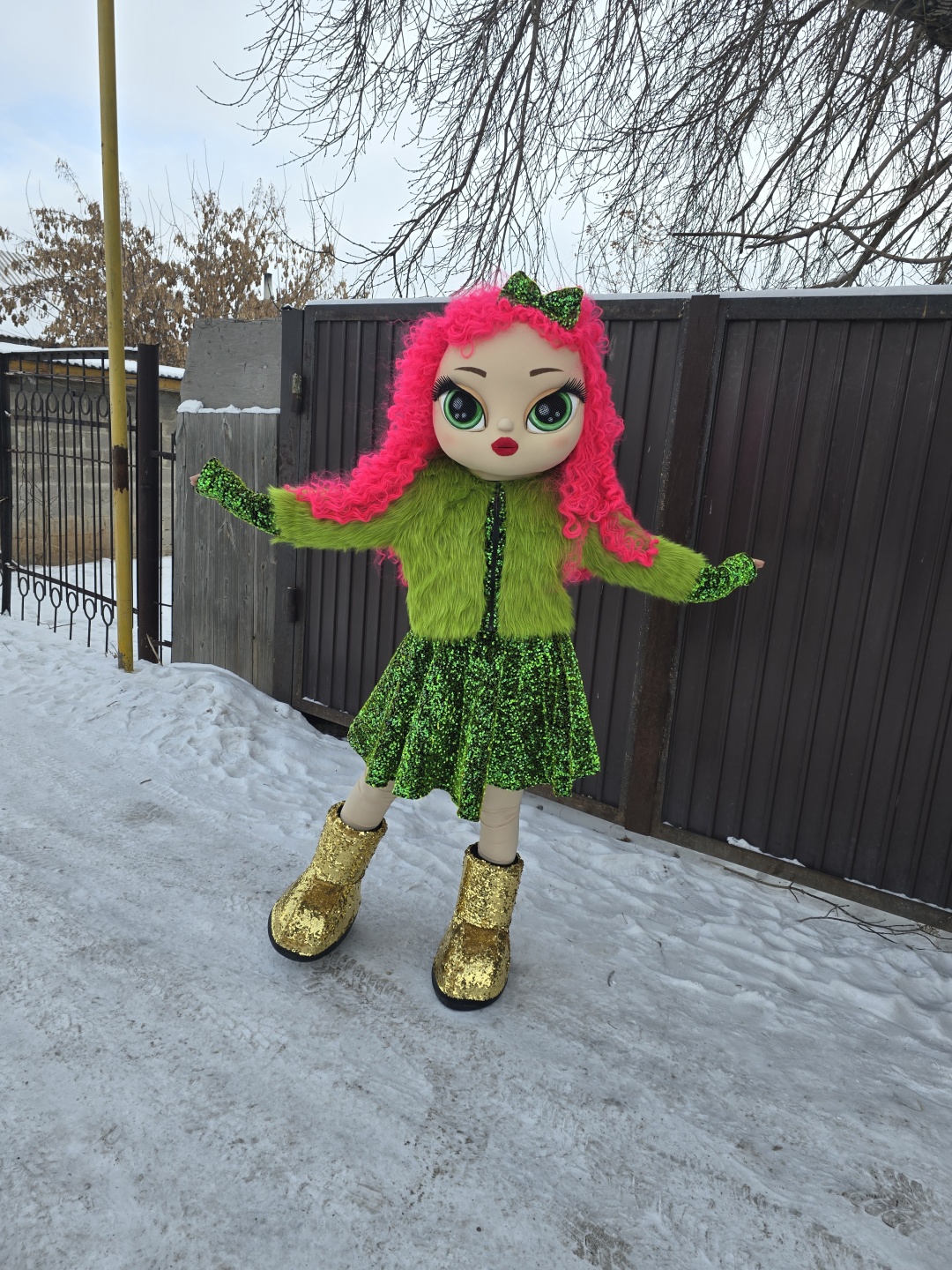 Карнавальный костюм Event Mascot Лол ЁЛКА ростовая кукла костюм для аниматоров мультиколор