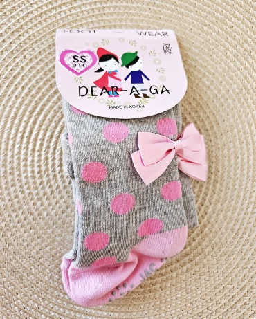 Колготки Dear A-Ga серый, розовый
