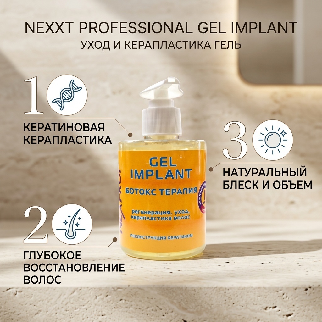 Nexprof (Nexxt Professional) уход и керапластика гель 500 мл