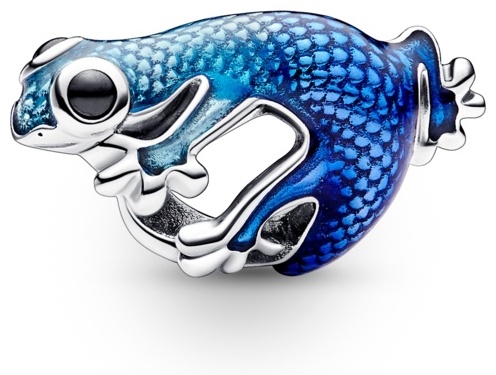 Шарм PANDORA «Геккон» 792701C01 вес 1.2 г серебро, эмаль