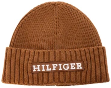 Шапка Tommy Hilfiger размер универсальный, коричневый
