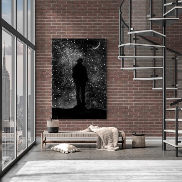 Картина Мягкий силуэт. на подрамнике theBaiss.com 80x120 см