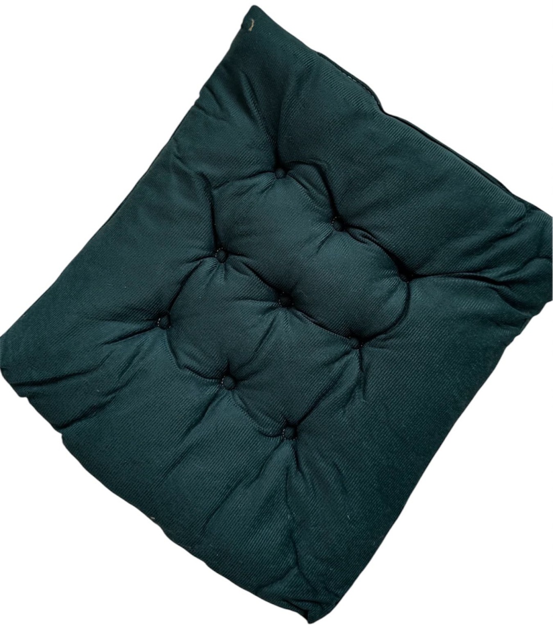 Подушка на стул 40x40 см, Изумрудная