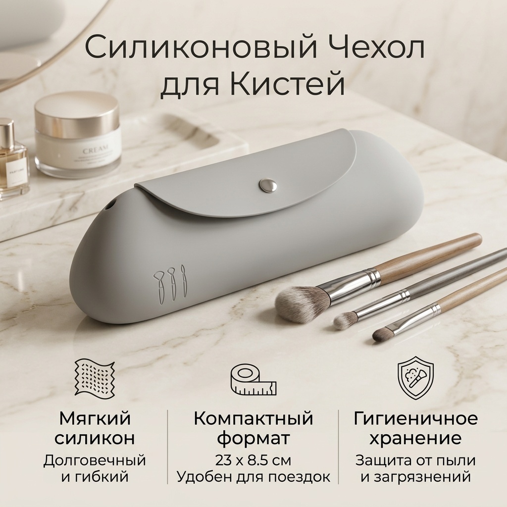 Чехол для кистей силикон