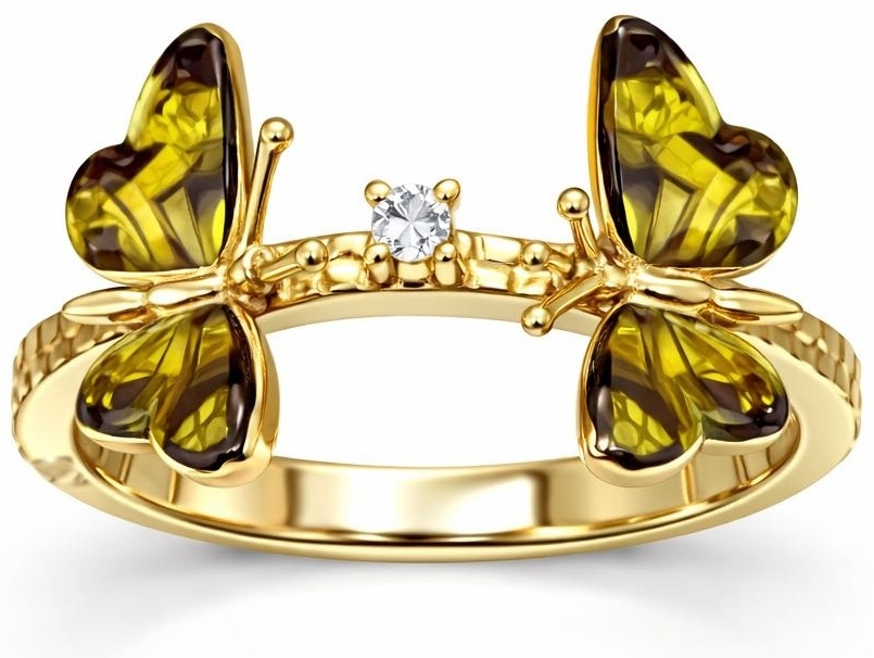 Italian Gold 532FS размер 18 вес 3.25 г золото, бриллиант, эмаль