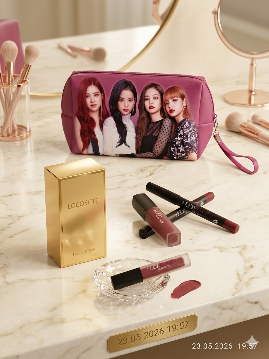 107beauty бьюти-кейс полиамид фиолетовый 5X15 см