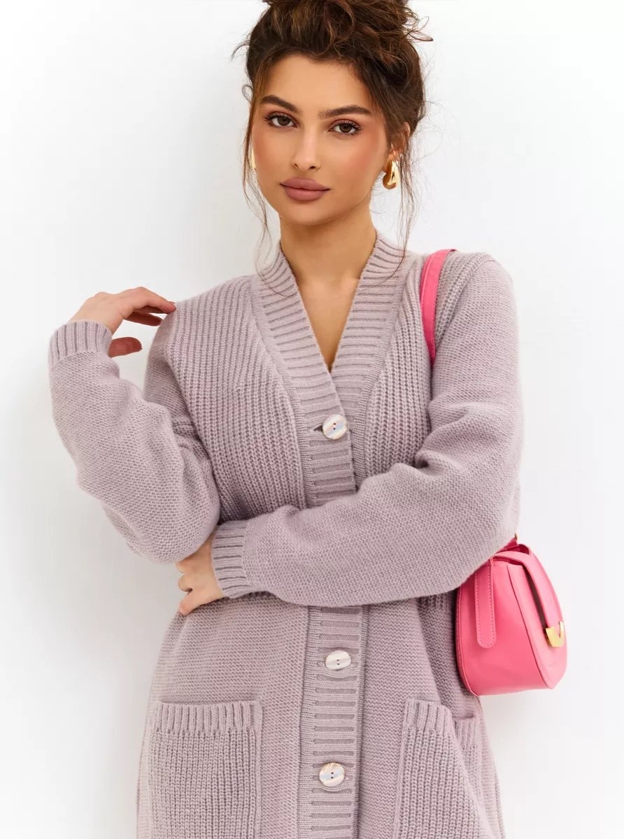 Кардиган Eva Fashion светло-коричневый