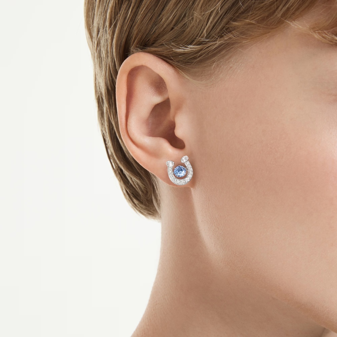 Серьги Swarovski бижутерный сплав, кристаллы Swarovski