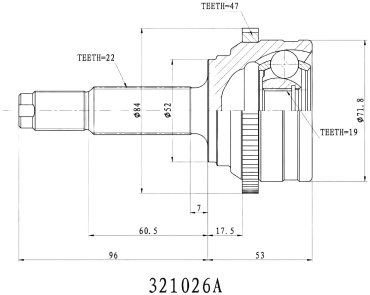 INKO шрус наружный 321026A