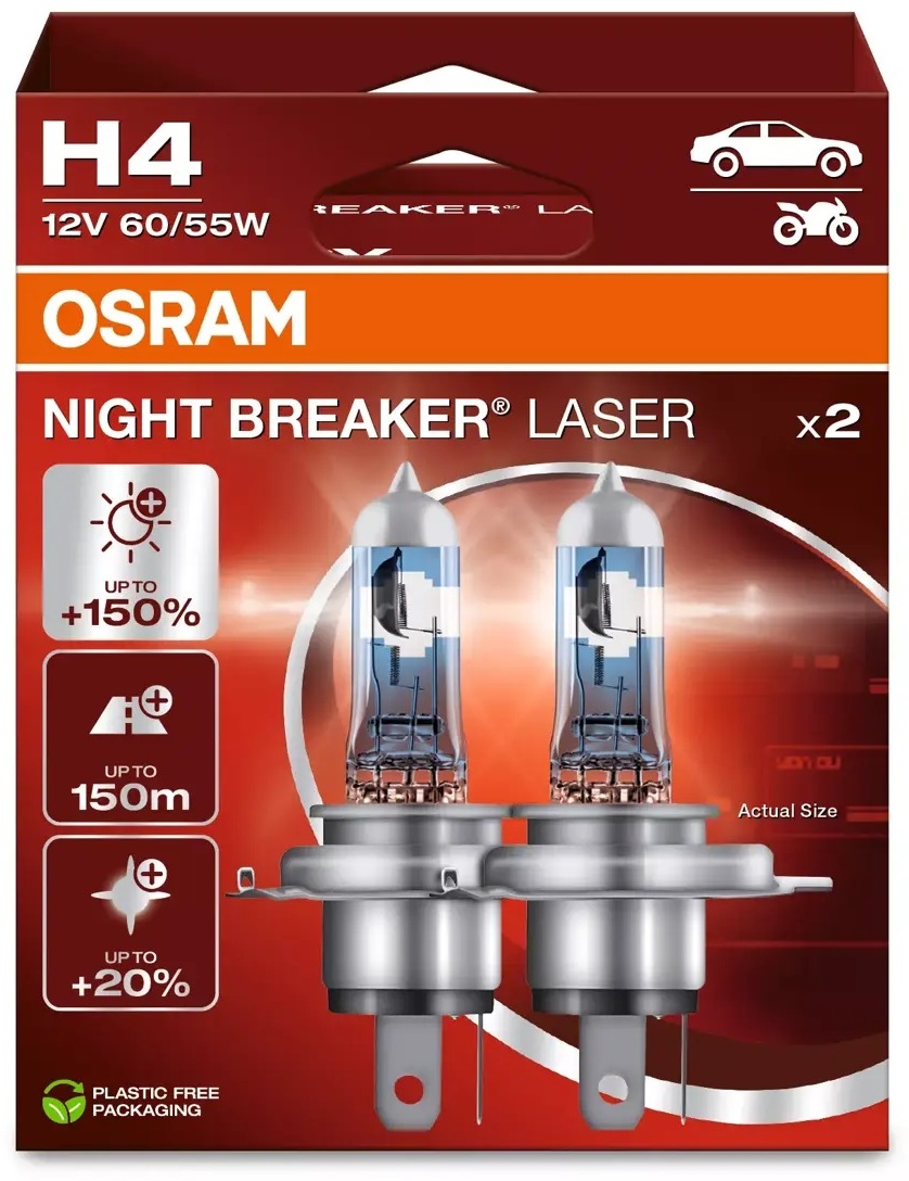 Osram 64193NL-2HB галогенная H4, 2 шт