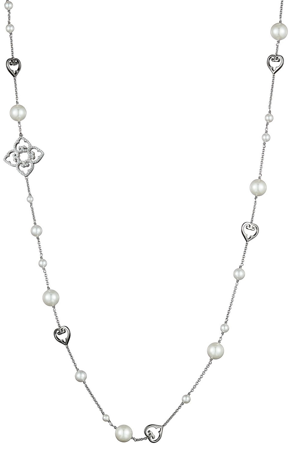 Подвеска Laroush Jewelry TKN0104W01 вес 19.15 г серебро, циркон