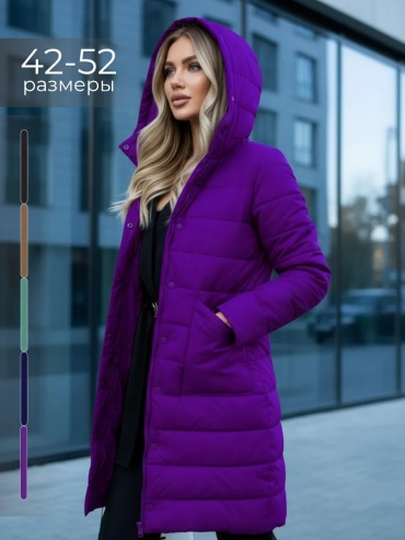Пальто фиолетовый