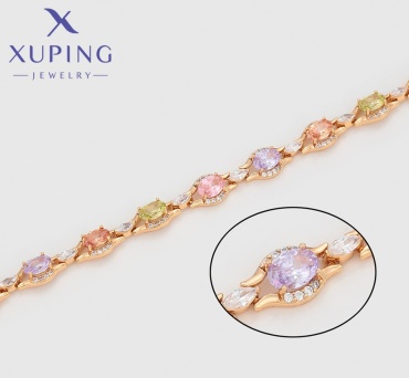 Xuping Jewelry длина 17 см медицинская сталь, без вставок