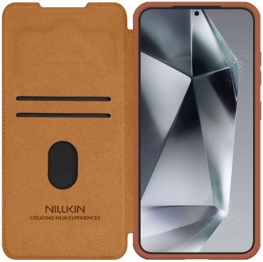Чехол Nillkin для Samsung Galaxy S25+ коричневый