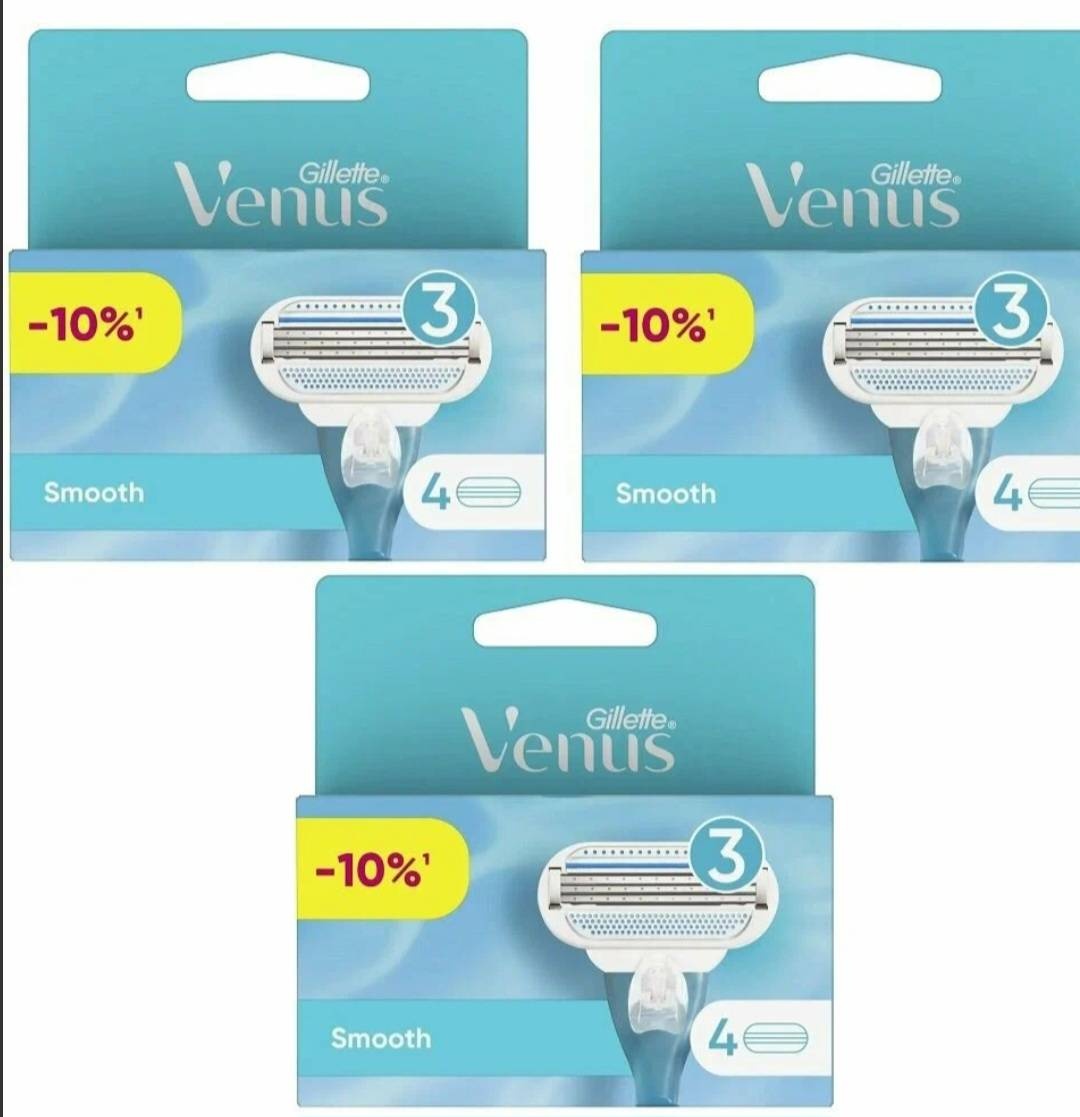 Сменные кассеты original Venus/SMOOTH 12шт сменные кассеты 12 шт