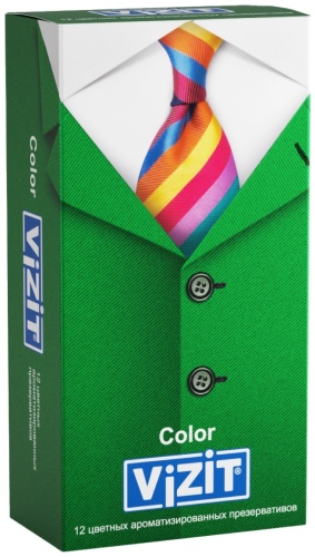 Презервативы VIZIT Color 12 шт