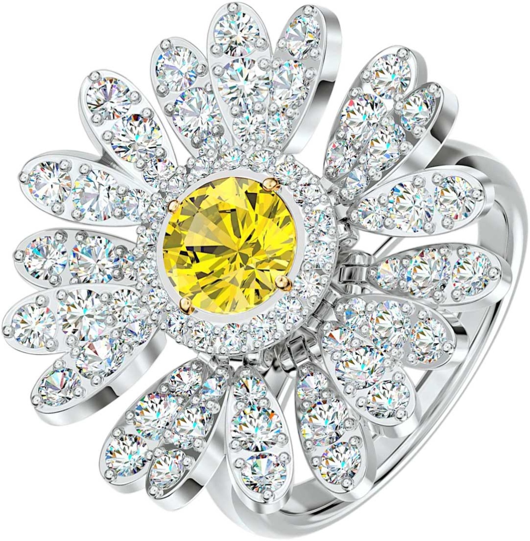 Кольцо Swarovski 5520366 размер 17.2 бижутерный сплав, кристаллы Swarovski
