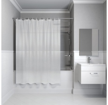 Штора IDDIS P01PV18i11 180x200 прозрачный, PEVA