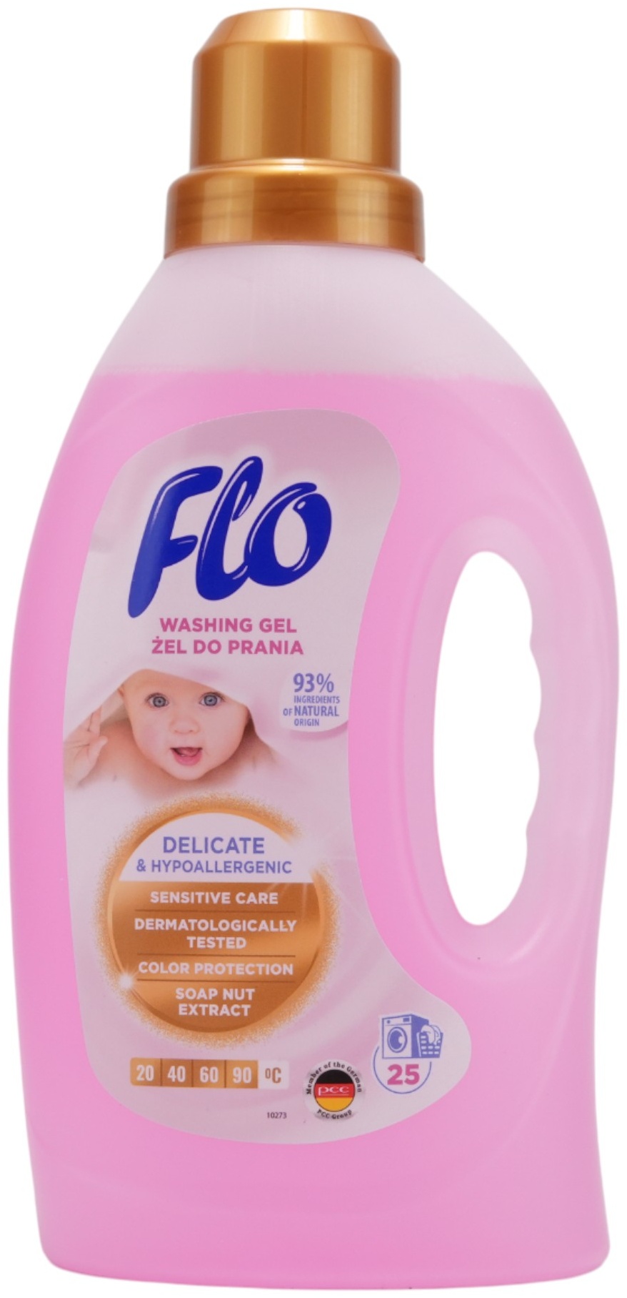 Гель FLO Delicate&Hypoallergenic для белых и светлых тканей, 1 л