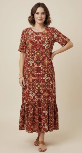 Повседневное платье FASHION мультиколор