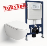 Crapper&Co унитаз с инсталляцией Cetus Q-The Vortex 7002, санфарфор