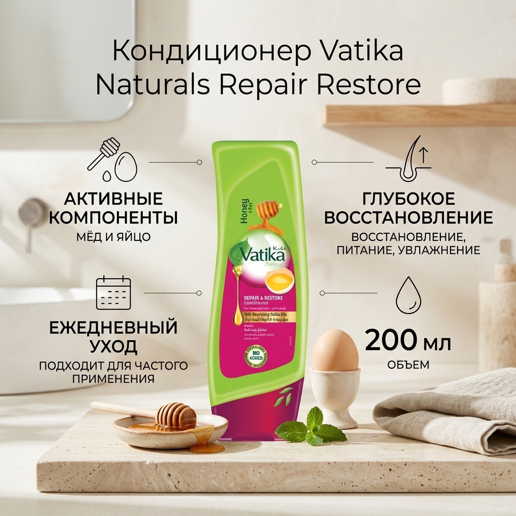 Vatika Naturals Repair Restore Conditioner кондиционер 200 мл