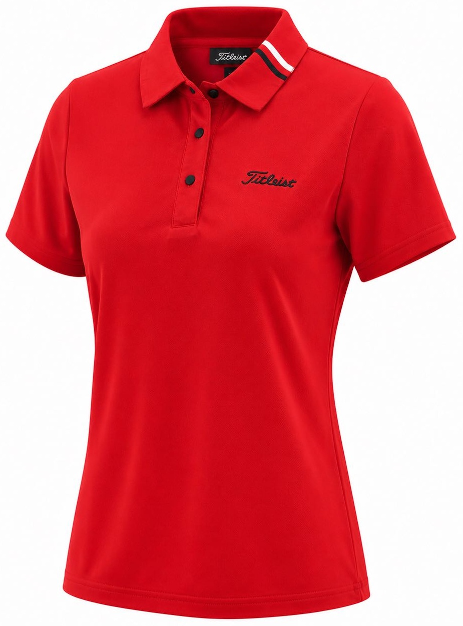 Поло Titleist красный