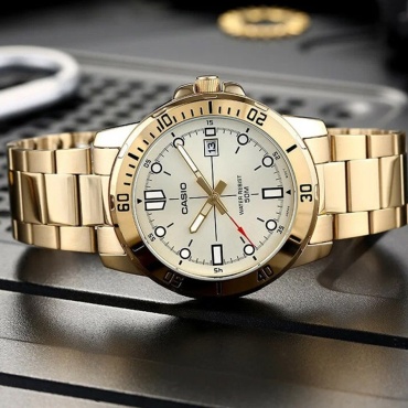 Кварцевые CASIO MTP-VD01G-9EVUDF нержавеющая сталь