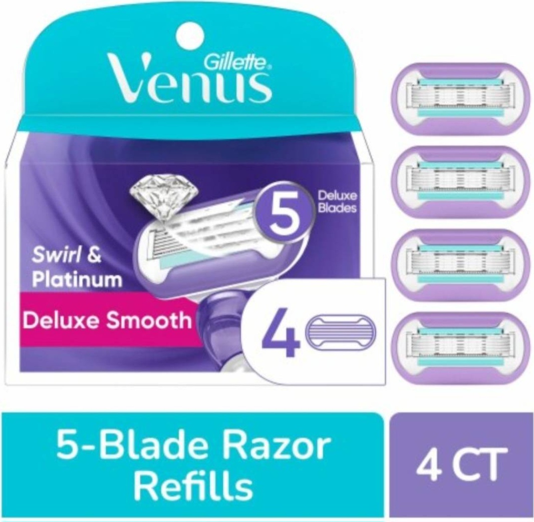 Сменные кассеты 4 шт venus/swirl5 сменные кассеты 4 шт
