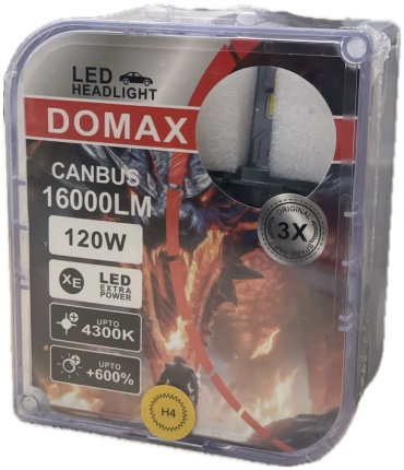 DOMAX LED 1204300H4 светодиодная H4, 2 шт