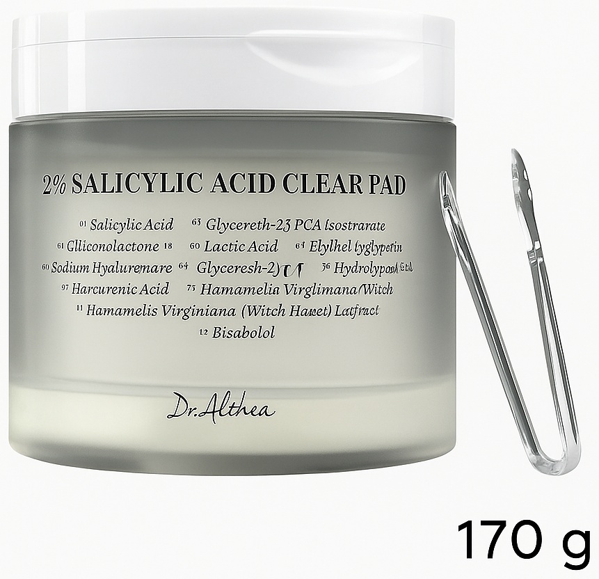 Dr. Althea тонер-пэды 2% Salicylic Acid Clear Pad 170 мл