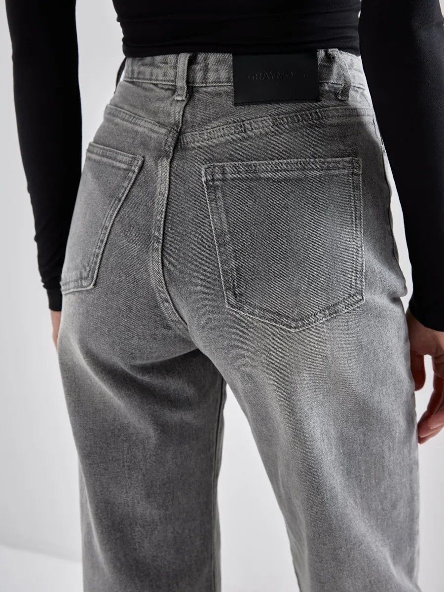 Джинсы прямые Gray Moss серый