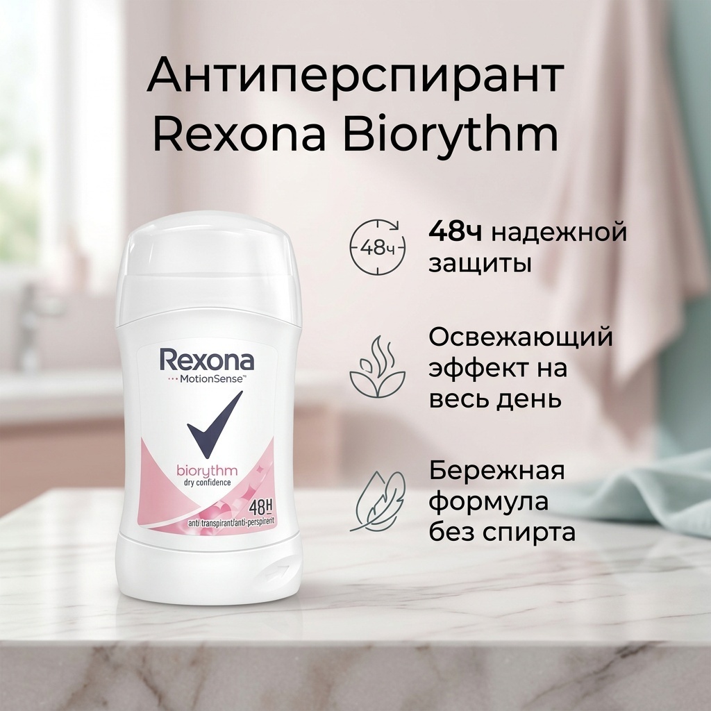 Rexona Biorythm антиперспирант для женщин 40 г