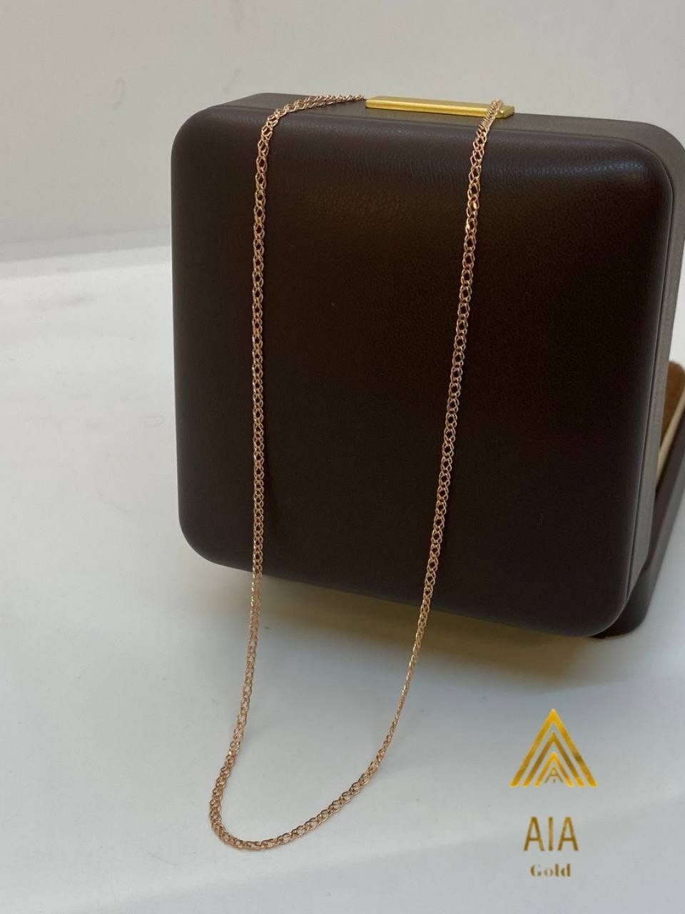 AIA GOLD AIA-1 длина 45 см, вес 1.15 г золото, плетение двойной ромб