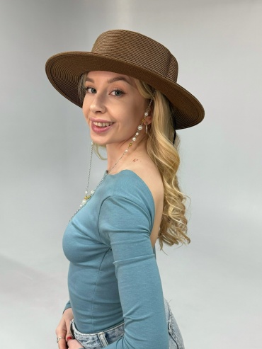 Шляпа HATS STORE размер 57, 58, 59, коричневый