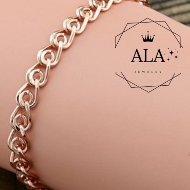 ALA AGBRLOVE-0347 длина 18.5 см, вес 3.48 г золото, плетение лав