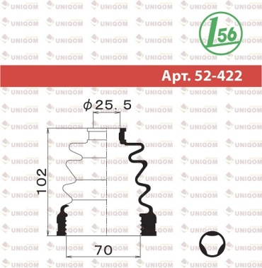 MARUICHI пыльник шруса внутреннего 52-422