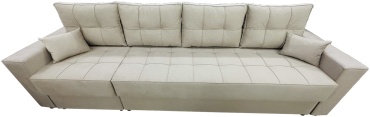 Угловой диван Modern, 300х95 см, обивка велюр, бежевый