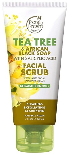 Petal Fresh скраб Tea Tree & African Black Soap With Salicylic Acid 200 мл
