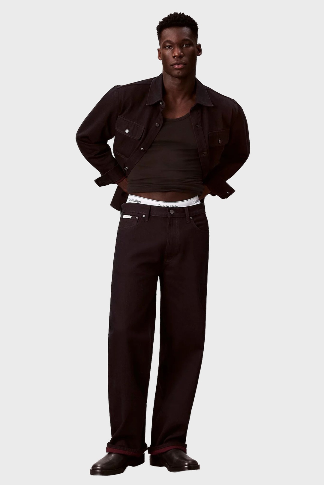 Джинсы прямые Calvin Klein Jeans черный