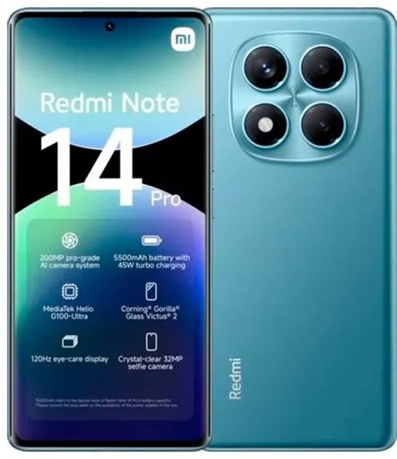 Смартфон Redmi Note 14 Pro NFC 12 ГБ/512 ГБ синий