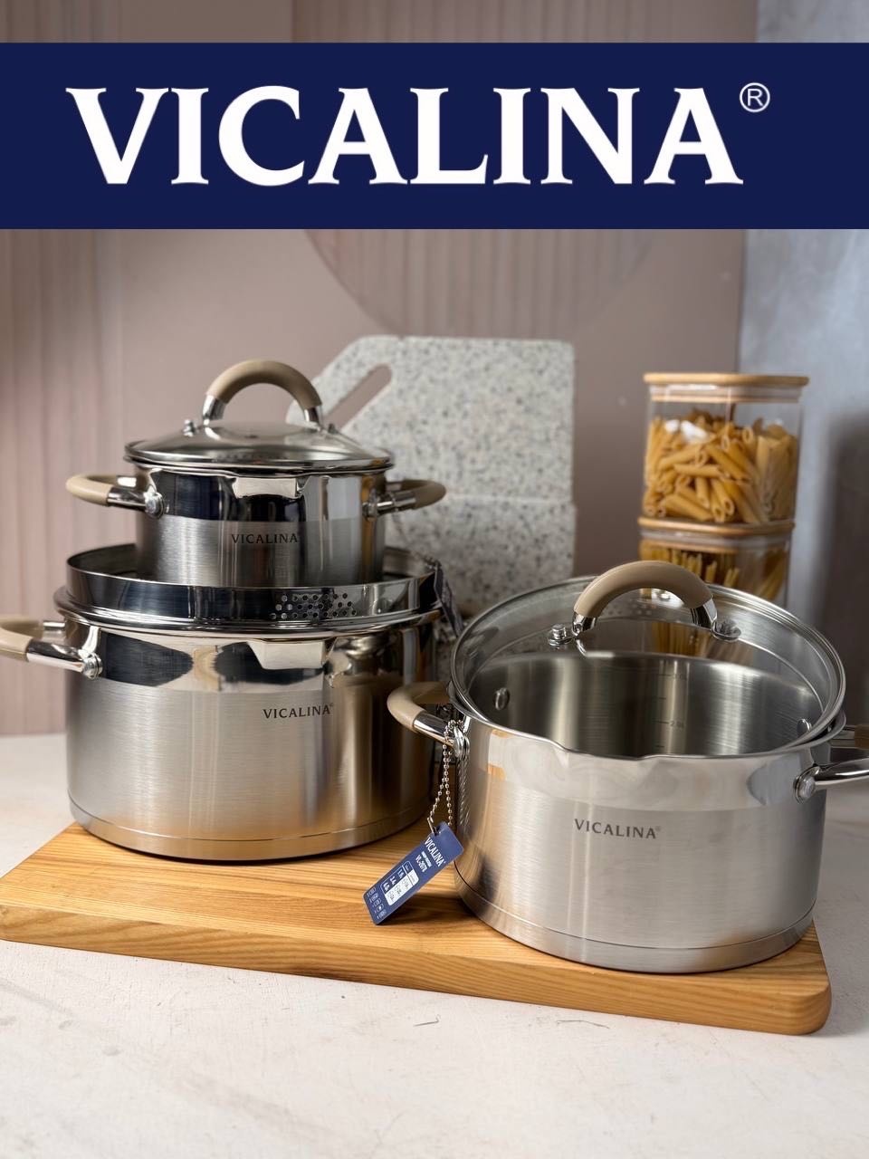 Набор кастрюль Vicalina VL-2078 серия Nebula 6 в 1