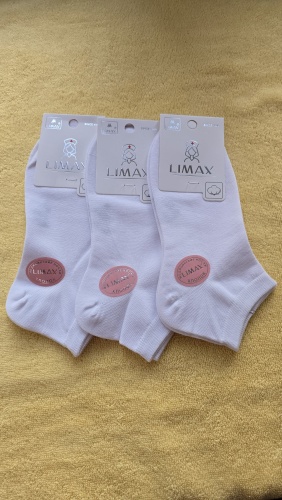 Носки LIMAX 3 пары белый 36-41