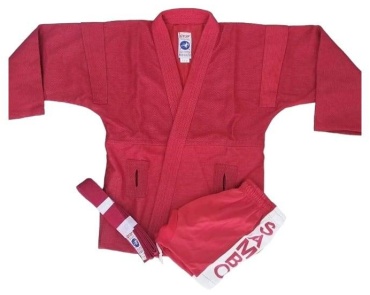 Кимоно для самбо красный, синий 140, 158