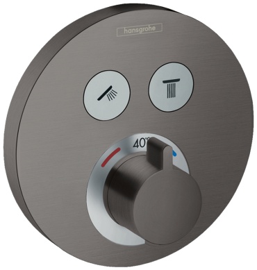 Смеситель для душа Hansgrohe ShowerSelect 15743340, латунь, цвет черный