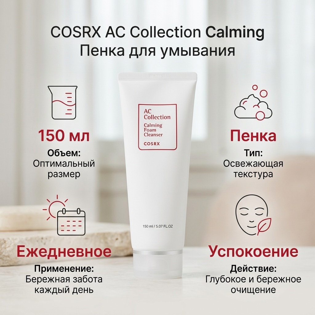 COSRX AC Collection Calming пенка 150 мл